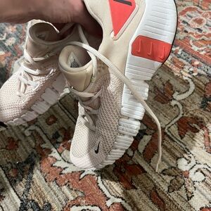 Nike Athletic Shoes in Cream and Red